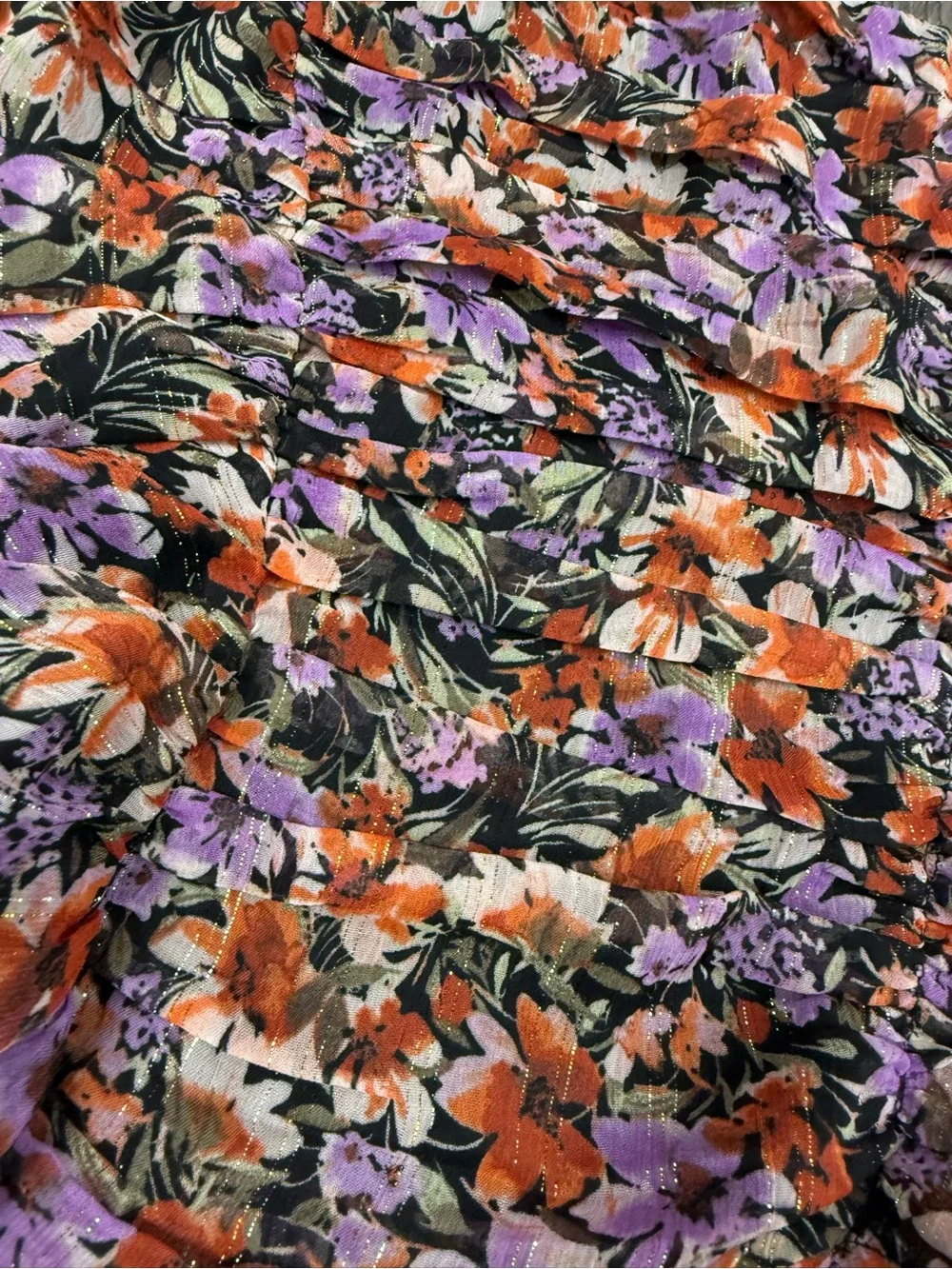 ASTR Black Floral Blouse‎